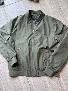 H&M Olive Bomber Jacket
